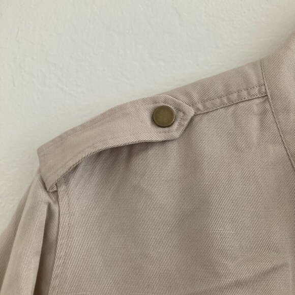 Rails Collins Jacket Linen Full Zip Bone Military Utility Lightweight Large - Picture 4 of 11